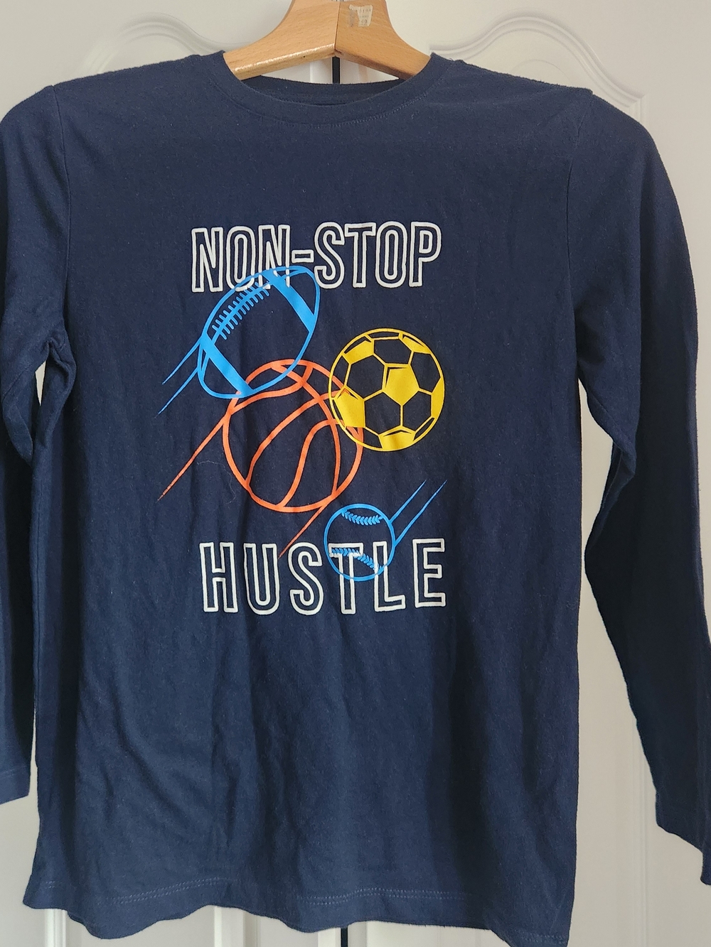 Boys Graphic Long-Sleeve Tee. Size 14.